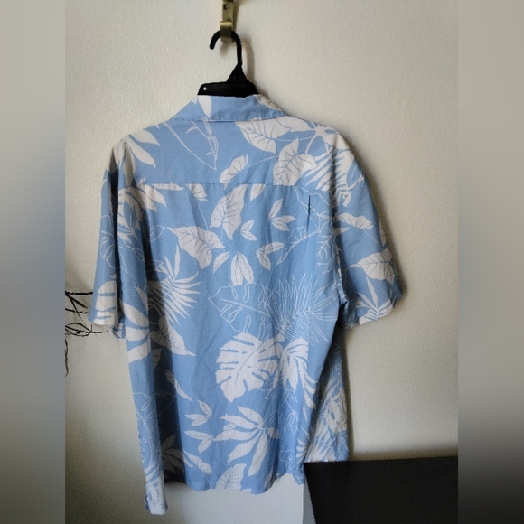 Quiksilver Men's Last Island Short Sleeve Shirt in Blue XXL Hawaiian Shirt - Picture 4 of 6